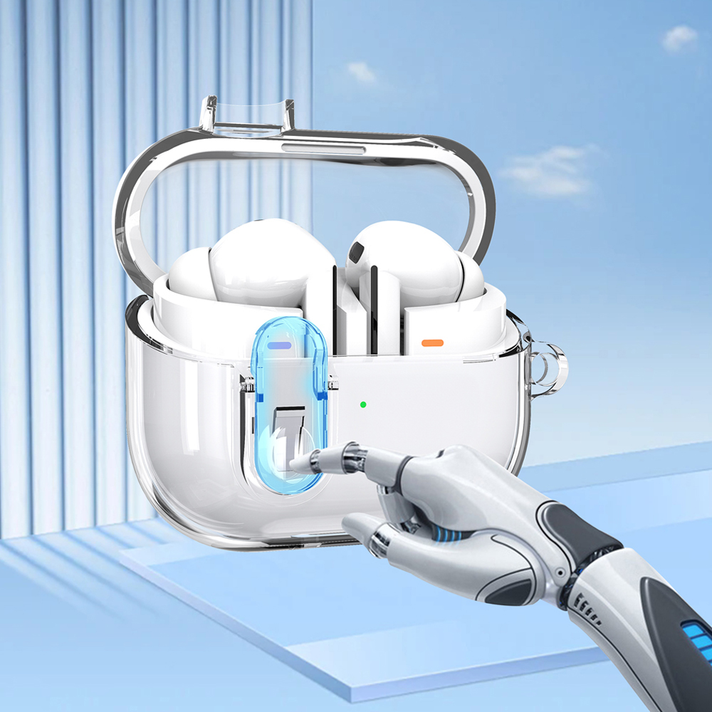 Kopfhörer Abdeckung Für Samsung Buds 3 Pro Fall Transparent Secure Lock Fundas Für Samsung Galaxy Buds 3 Buzz 3 Pro fällen Hülse Haken