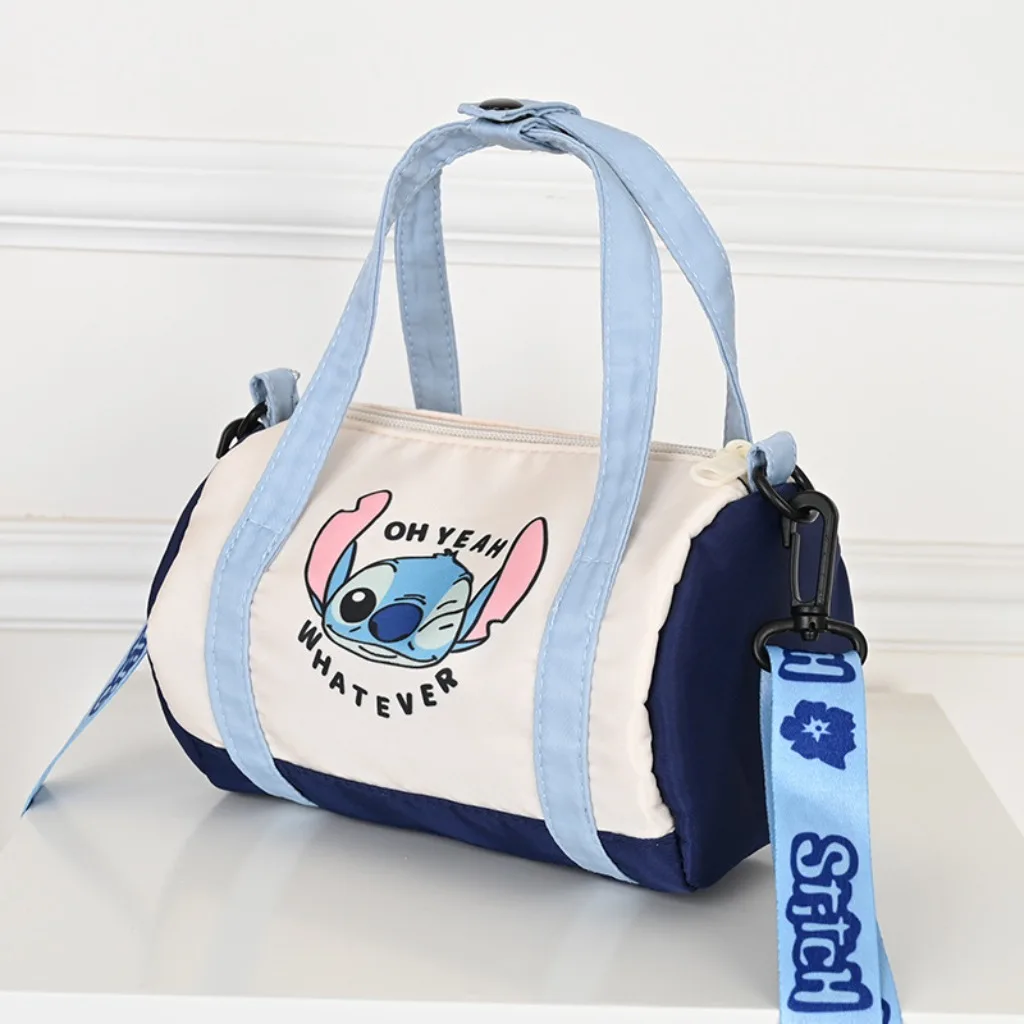 Disney Stitch Canvas Schoudertas Voor Vrouwen Cartoon Aardbei Beer Casual Crossbody Tas Dagelijks Woon-werkverkeer Cadeau voor Meisje Jongen Kind
