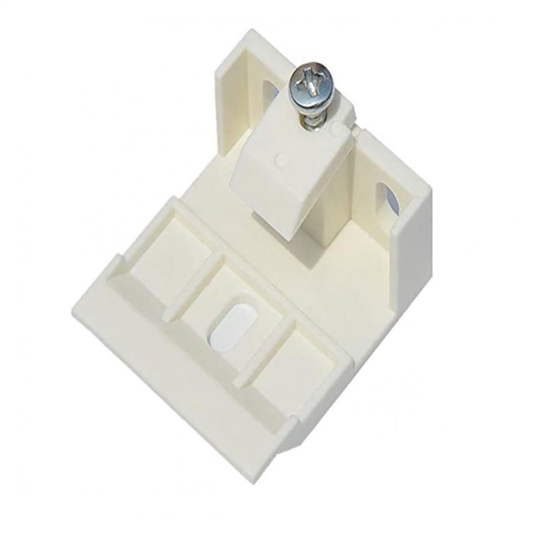 2pcs White Plastic Window Shutter Mounting Bracket Retainer for Pleated / Cellular Shades with Wide Beam Folding Blinds