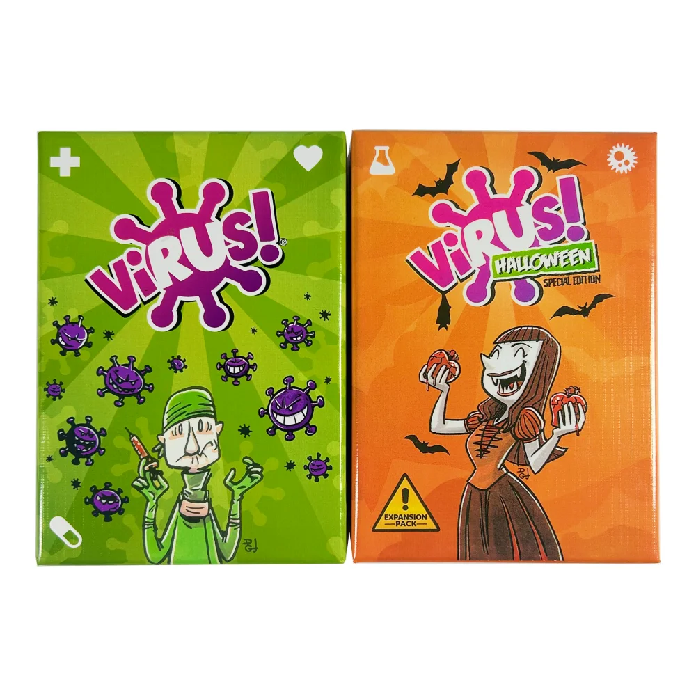 Virus 1 2 3 Board Game The Contagiously Fun Card Game Spanish English Version Party Game for Fun Family Game