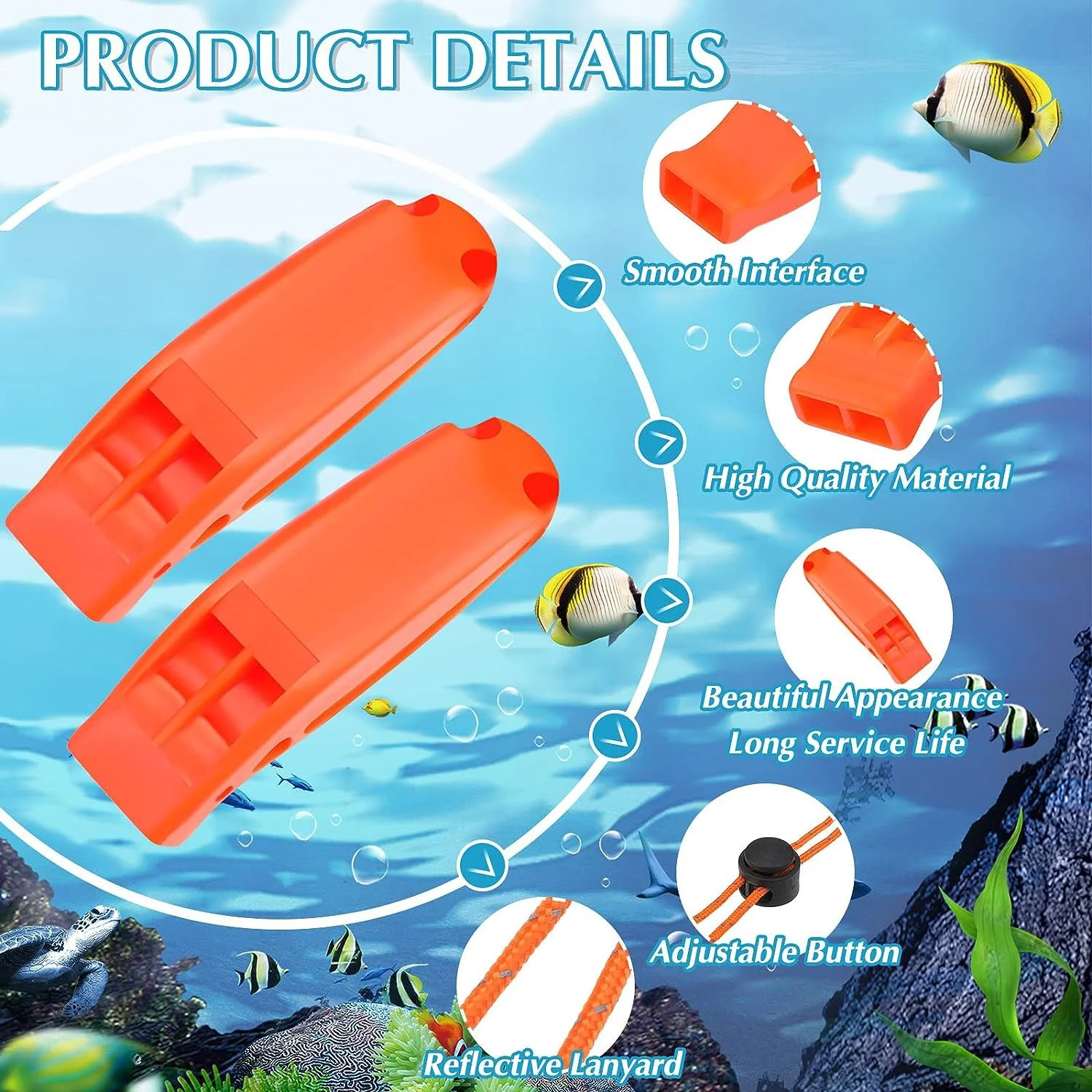 1pc Notfall pfeifen mit Lanyard Sicherheits pfeifen für Kajak Schwimmwesten Rettungsboote Fischerboote Camping Wandern Jagd