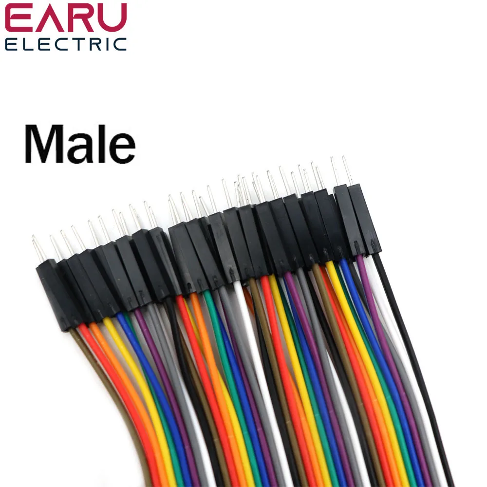 Cable de 10/40 pines línea Dupont 10cm 20cm 30cm macho a macho hembra a hembra macho a hembra puente Cable Dupont para PCB KIT de bricolaje