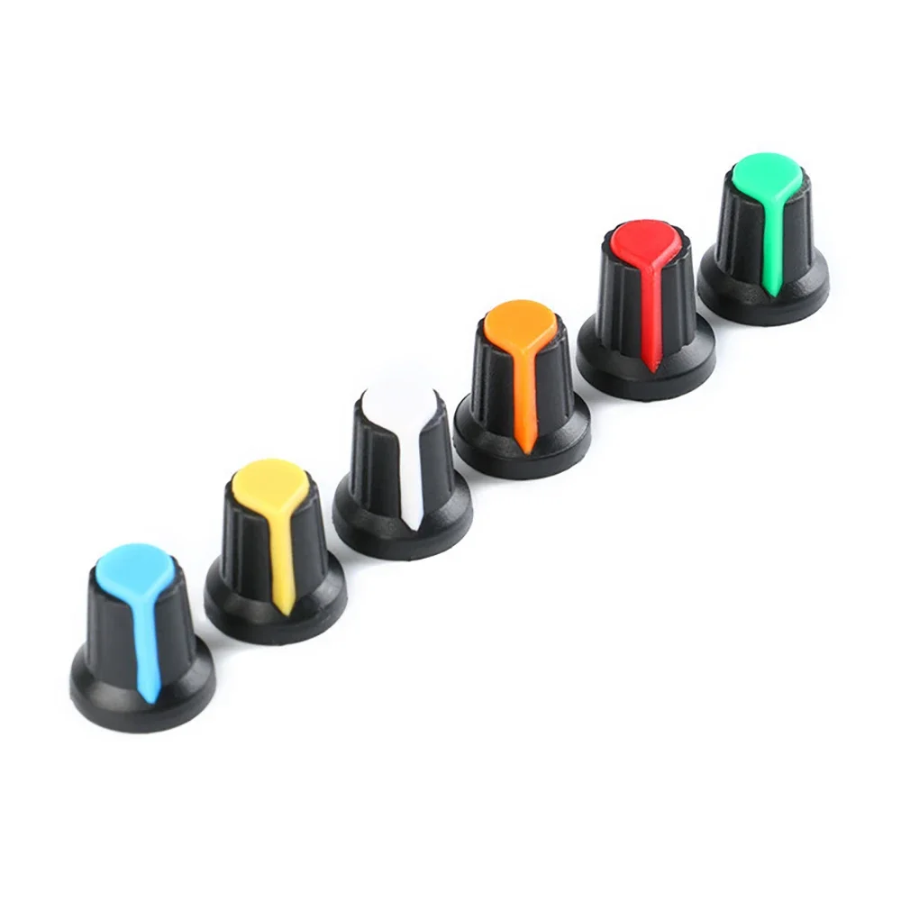 5/30PCS  AG2 Potentiometer knob Encoder Switch Cap 15X17mm 6mm Red/Blue/Green/White/Yellow/Orange for WH148
