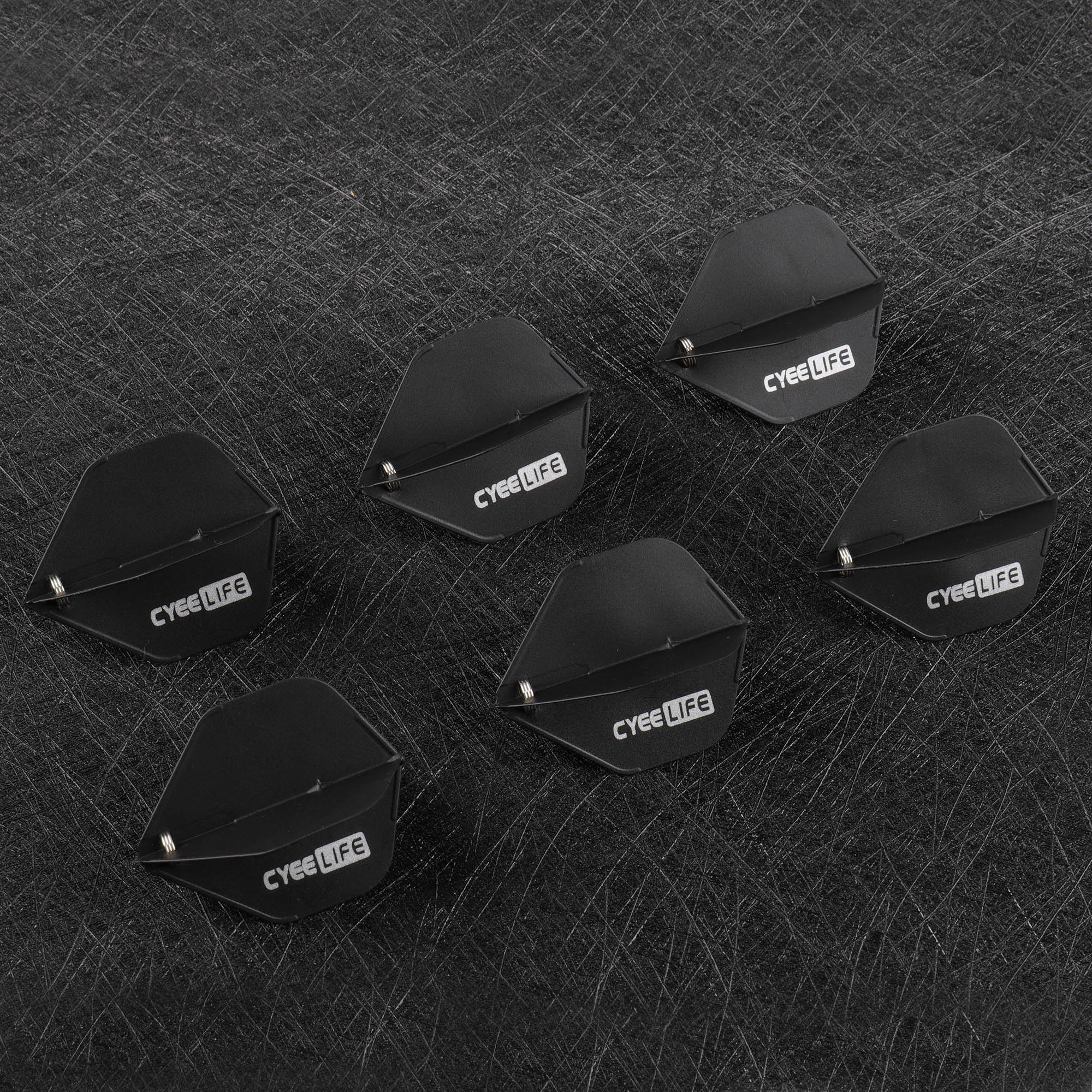 CyeeLife 6PCS Dart Flight Standard Shape regular Flight +12pcs Spring Dart Accessorie Set Durable Anti-Fal