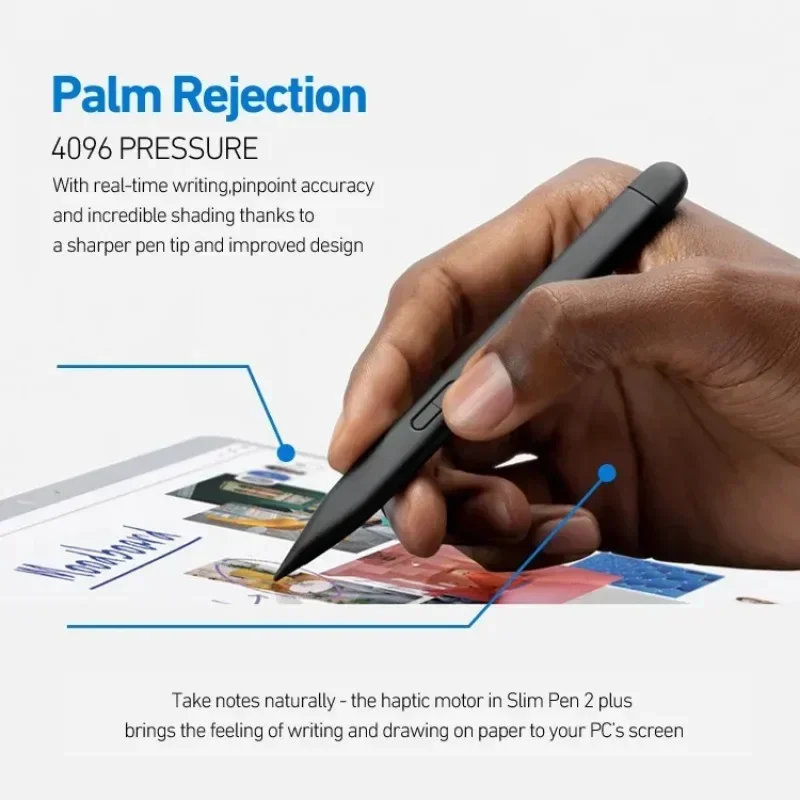 Тонкая ручка 2 для Microsoft Surface Pro 10, 8, 9, 4096, чернильный стилус с функцией Palm Rejection, карандаш для Surface Laptop Studio 2 Duo 2 Asus Hp Dell