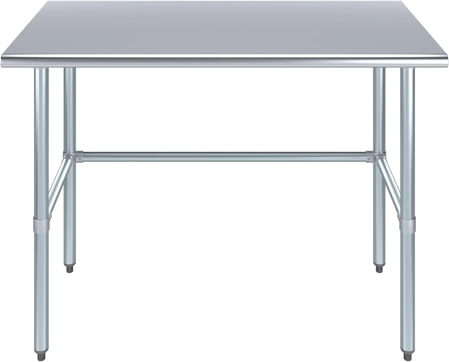 Open Base Metal Work Bench (Stainless Steel Table Open Base, 48" Long x 24" Deep)