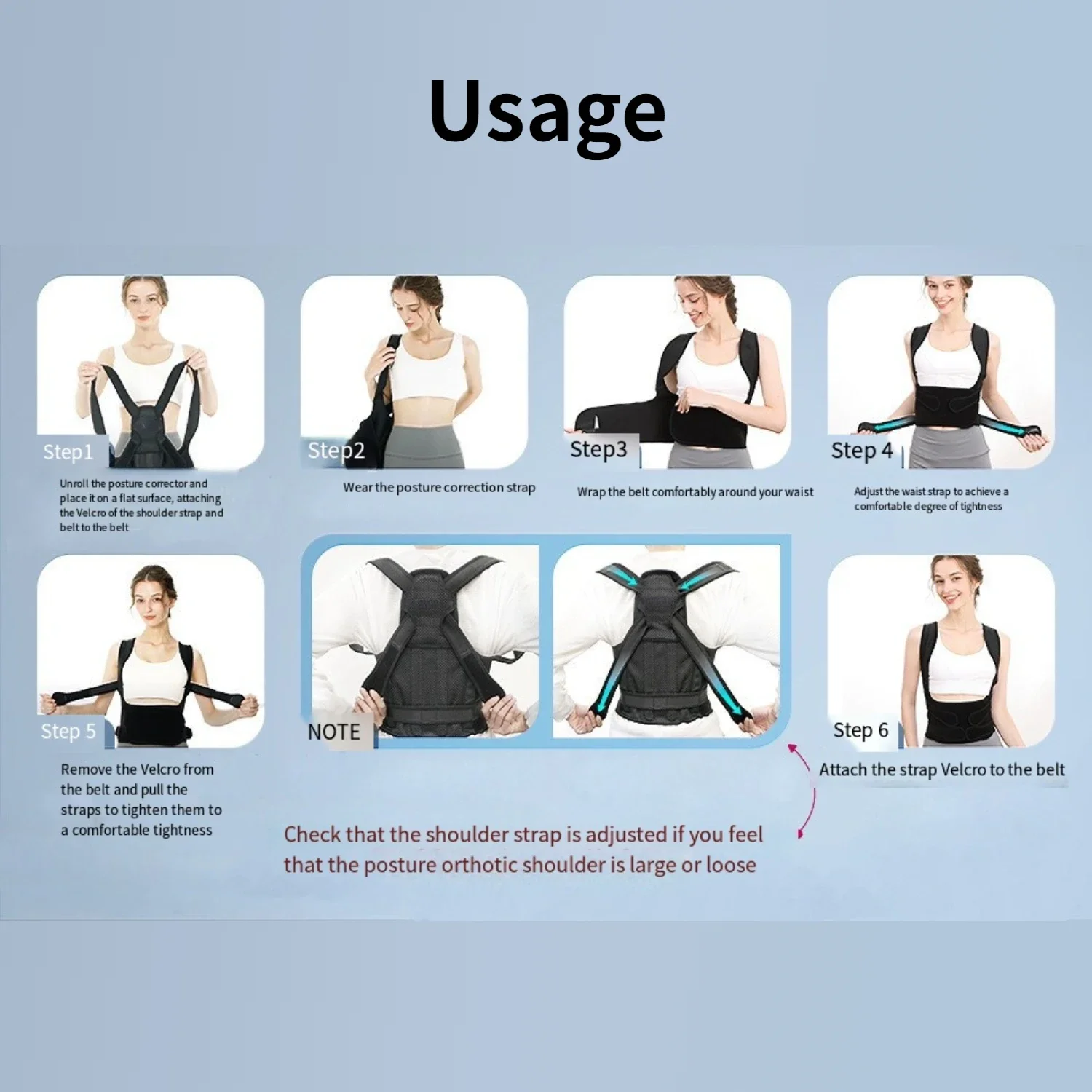Corrector ท่าทางกลับสายรัดศัลยกรรมกระดูกสําหรับผู้ชายและผู้หญิงปรับกระดูกสันหลังรั้งสบายที่มีประสิทธิภาพ Upper Back BRACE