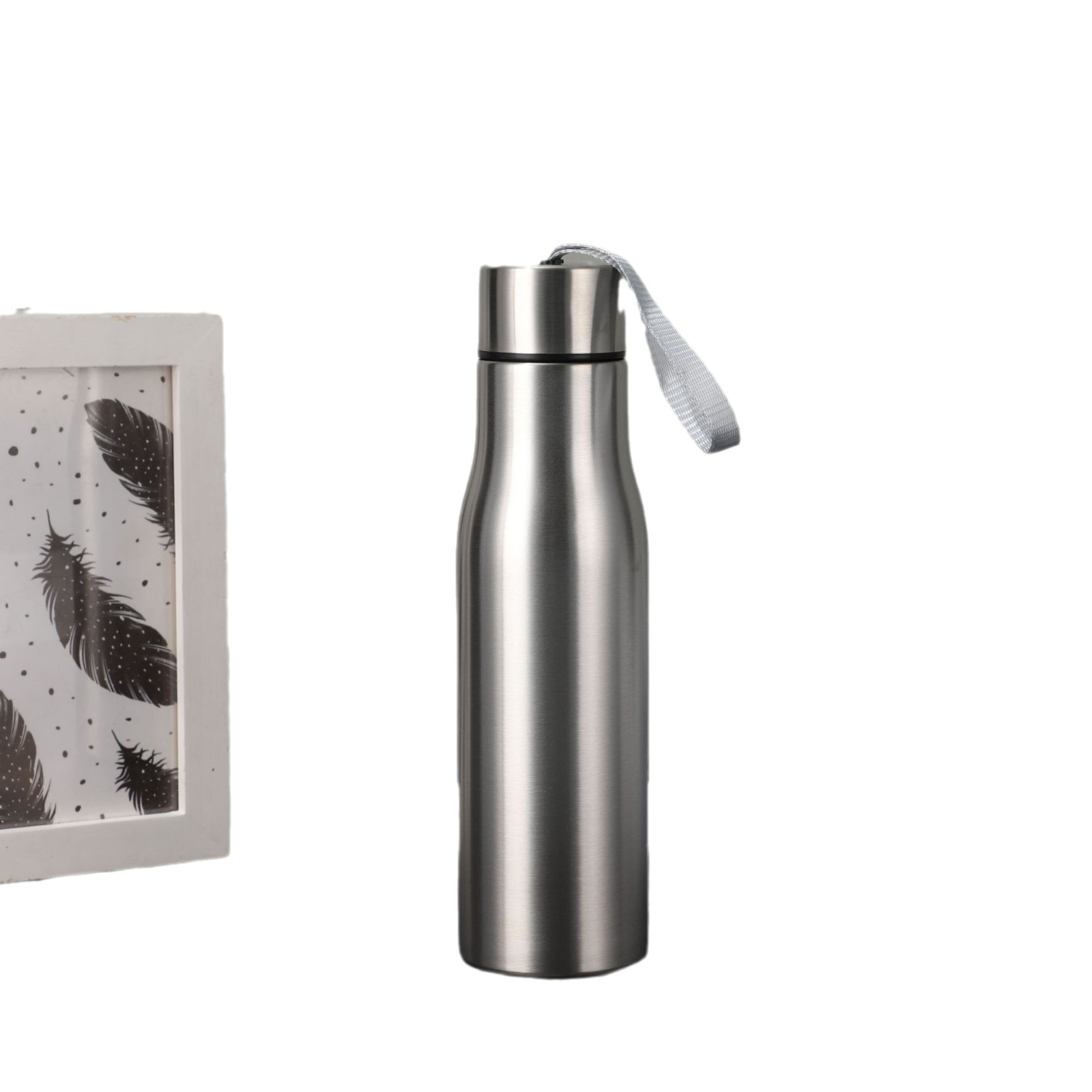 ขวดน้ํากีฬาสแตนเลส 1000ml ถ้วยน้ําที่ทนทานชั้นเดียวขวดโลหะ Drinkware Camping กีฬายิม