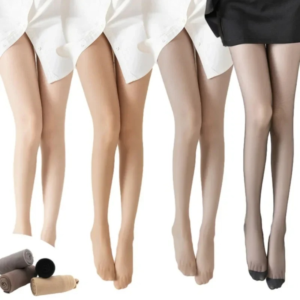 Collant dimagranti sexy di grandi dimensioni da donna calze di seta nere leggings sottili traspiranti trasparenti collant ultra sottili anti-gancio