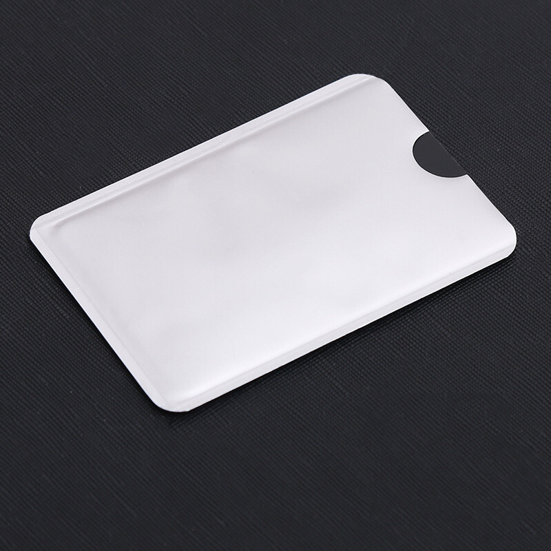 10 Chiếc Lá Nhôm Giá Đỡ Chống Quét RFID Tay Bảo Vệ Chống Trộm Tín Dụng Chứng Minh Thư Chống Quét Thẻ Tay bán Chạy