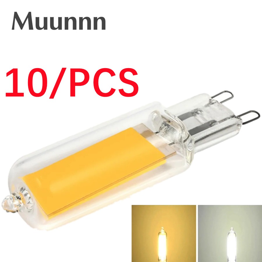 Muunnn หลอดไฟ LED Super Bright G9 7W 9W 12W15W 220V โคมไฟคงที่หลอดไฟ LED G9 COB หลอดไฟ