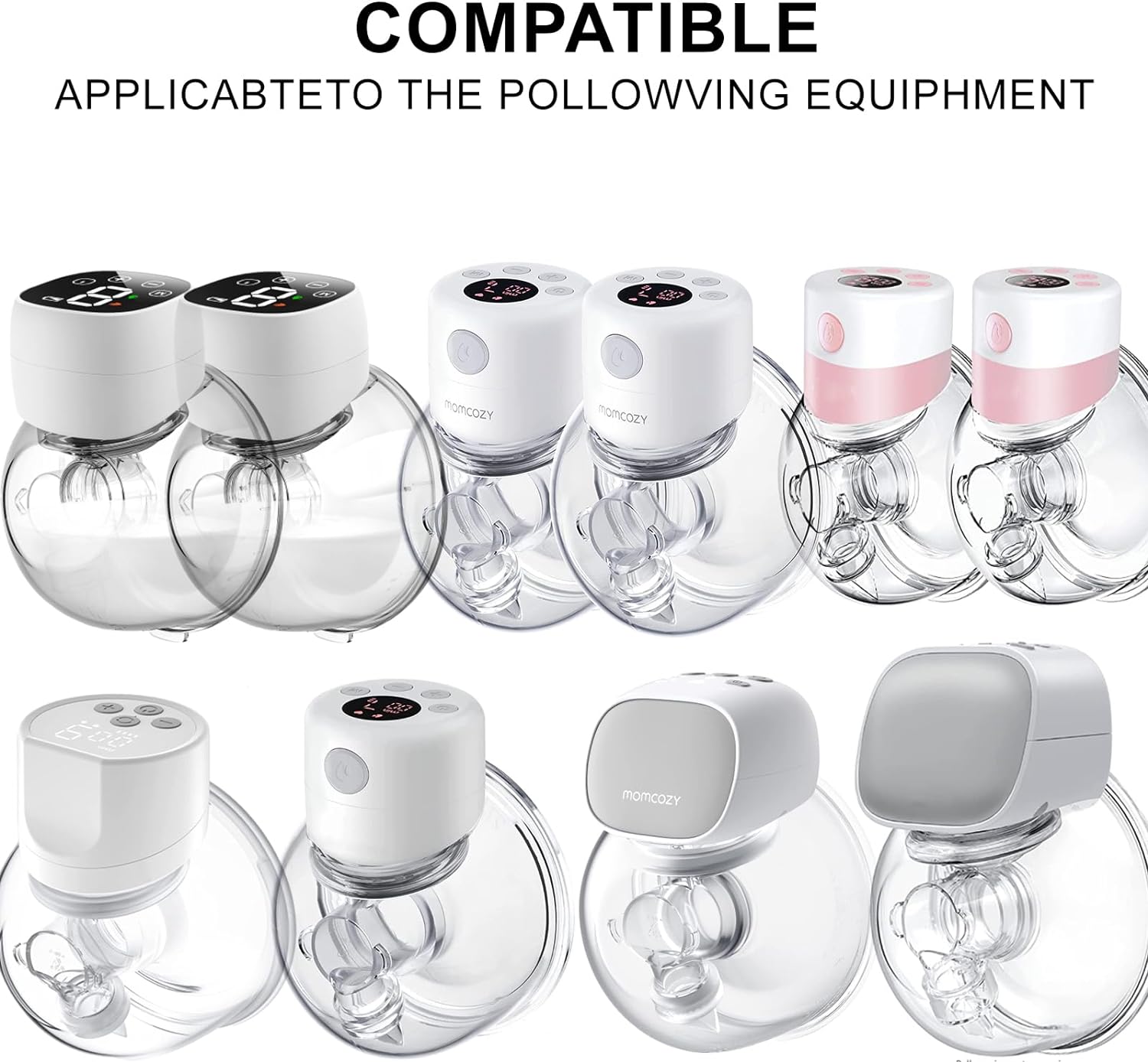 Inserto de brida para extractor de leche portátil, 16 piezas, 13/15/17/19/21mm para S9/S10/S12, etc., 24mm, Reduce el túnel de 24mm a otro tamaño correcto