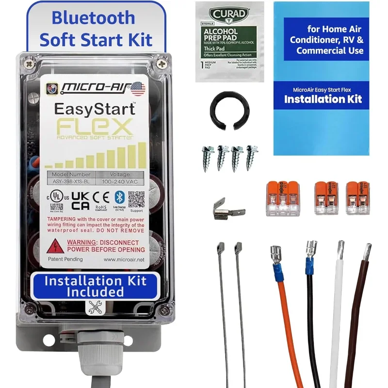 HOME.EasyStart FLEX 398 - Bluetooth Soft Start Kit for Home Air Conditioner, RV & Commercial Use, Works with Generators