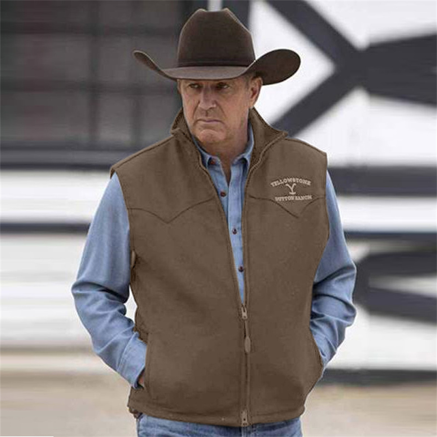 2025 neue männer Weste Zipper Revers Trendy Casual Streetwear Männlichen Ärmellose Jacke Plus Größe Outdoor Arbeit Tragen Frühling Herbst mantel