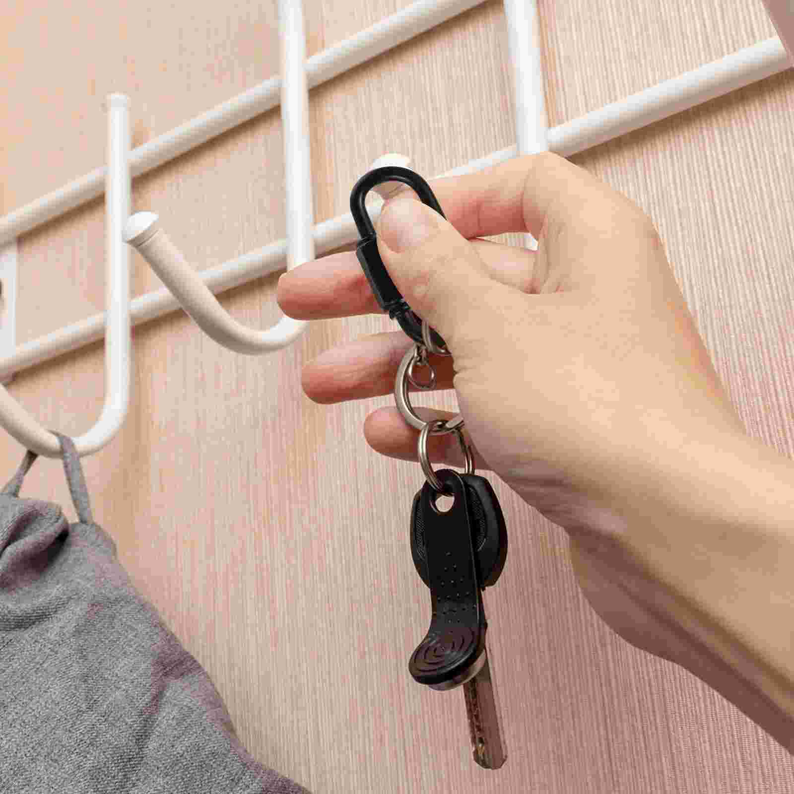 Mousquetons de verrouillage à vis en acier inoxydable, accessoires de camping, 8 pièces