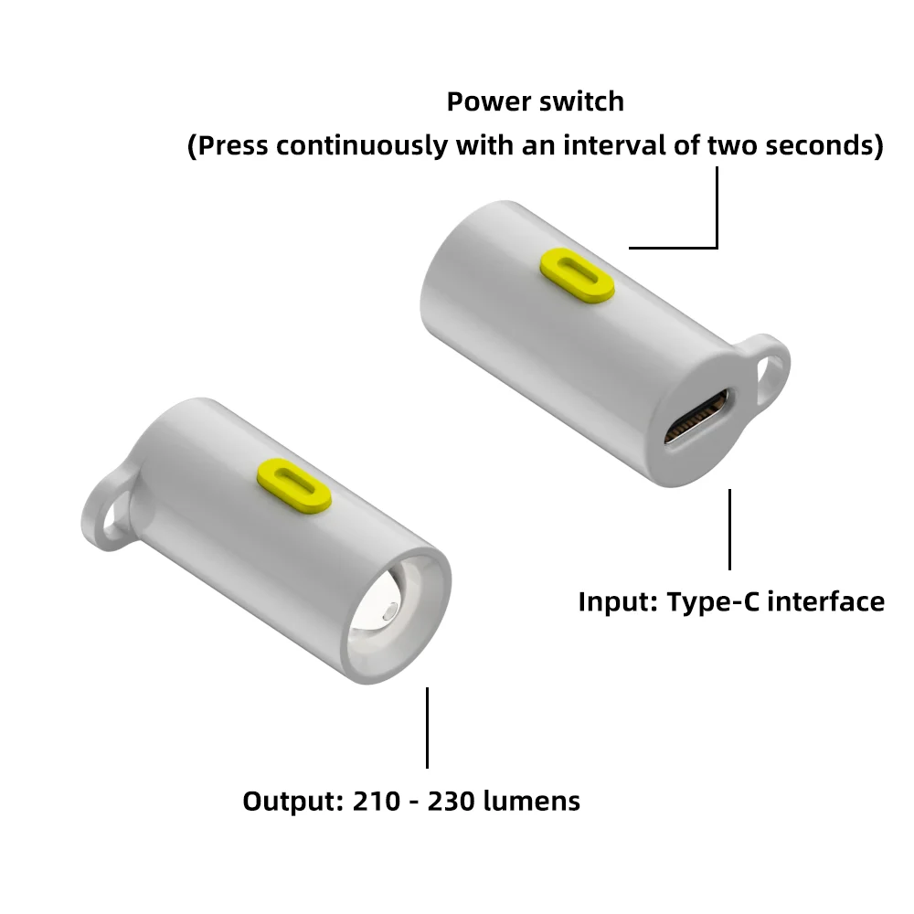 USB C LED Multifunctional Strong Light Pocket Keychain Flashlight Outdoor Hiking Camping Mini Flashlight Small Torch light