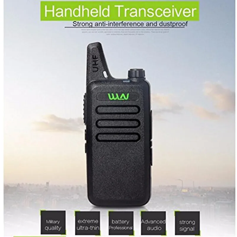 2 stücke wln KD-C1 Mini-Handheld-Transceiver kd c1 Zwei-Wege-Radio Ham Communicator Radiosender mi-ni Walkie Talkie