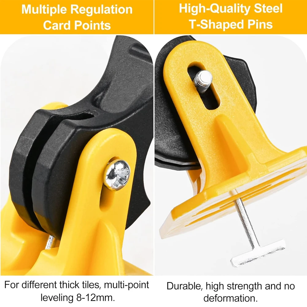 50 ชิ้นชั้นกระเบื้อง Leveling System คลิป Leveler Adjuster ชุดสําหรับวางกระเบื้อง Fixing แบนเซรามิคผนังเครื่องมือก่อสร้าง