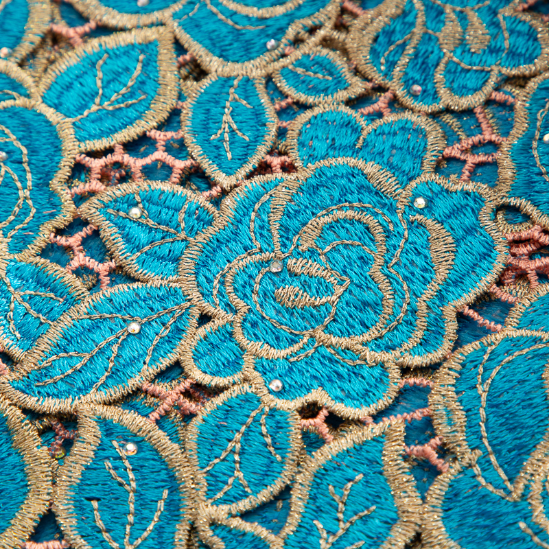 アフリカの水溶性レース生地,女性用,ナイジェリアの石,ギピュールコード,ウェディングドレスの縫製,2.5ヤード,高品質,2025