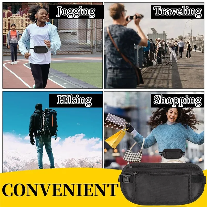 Sport Laufen Taille Tasche Unsichtbare Reise Taille Packs Beutel Für Reisepass Geld Gürtel Tasche Versteckte Sicherheit Brieftasche Geschenk Pack Geld Tasche
