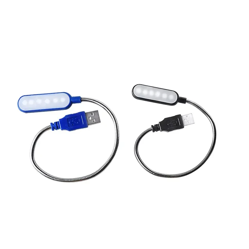 1PC Mini USB LED Luce da libro Lampada da lettura flessibile Luce notturna portatile per Power Bank Laptop Notebook PC Computer