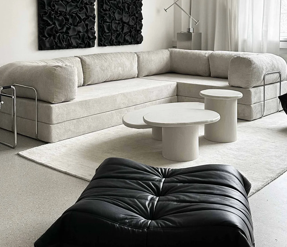 EU new white vacuum compression sofa living room three seat corner sofa removable sofa cover sofa bed