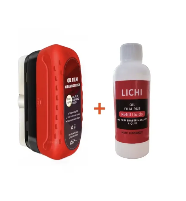 2025 NUOVO kit di rimozione della pellicola dell'olio per vetro per auto e rivestimento idrofobico - Strumento per la pulizia del parabrezza per dettagli automatici per uso domestico