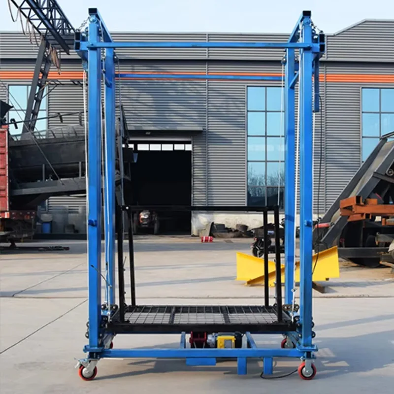 500KG Load Capacity Low Profile Compact Folding Lift Table With Safety Guard For Workshop Warehouse Equipment