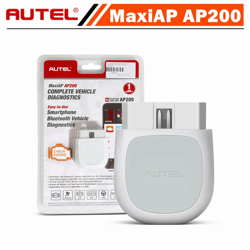 Pełne systemy narzędzie diagnostyczne Bluetooth Autel MaxiAP AP200 z usługą AutoVIN dla diyerów rodzinnych