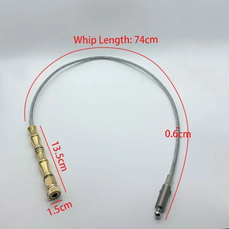 1pc Custom Outdoor Portable Wire Whip Waist-wrapped Self-defense Quick Insertion Tactical Whip Vehicle-mounted