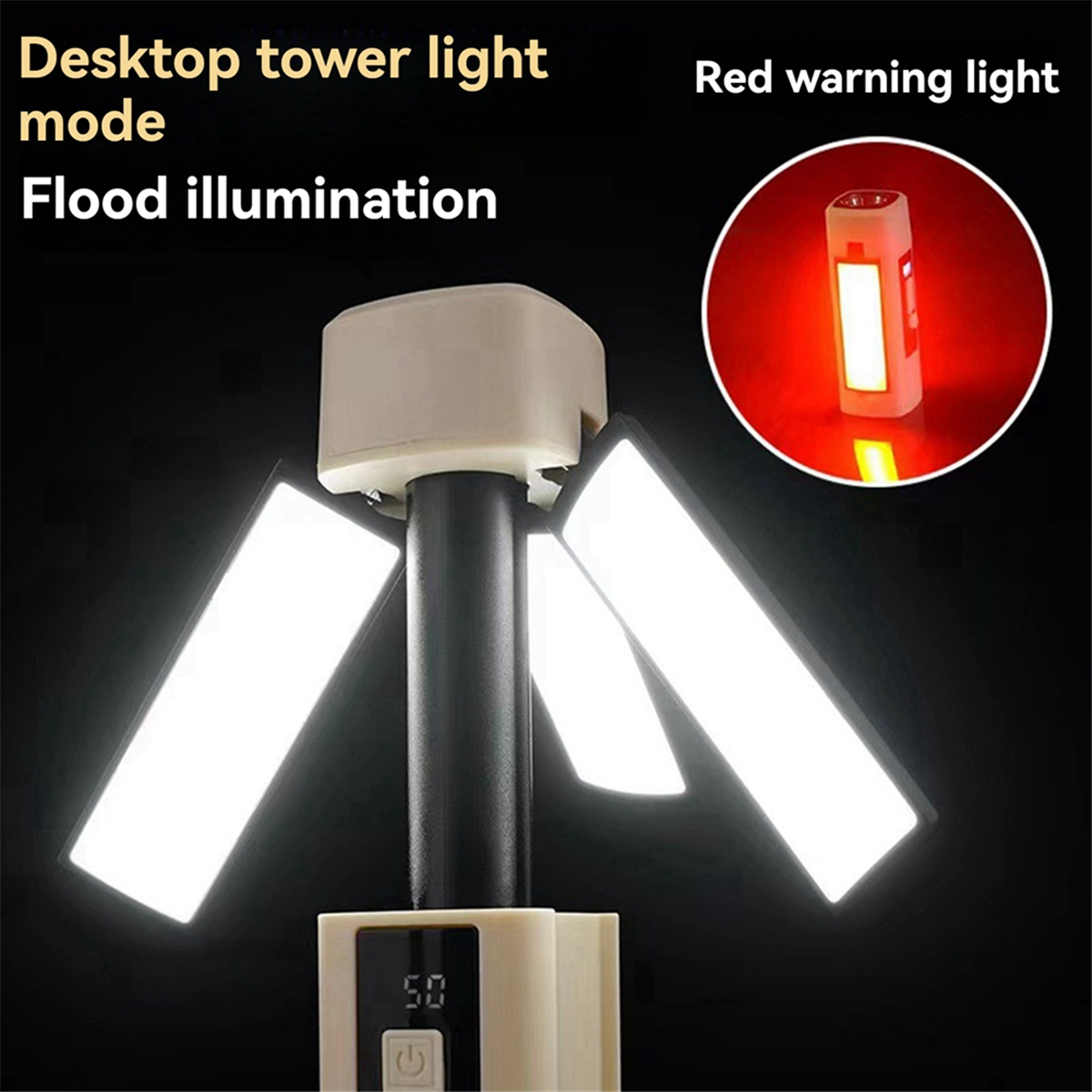 BAAU 屋外多機能キャンプライト折りたたみ伸縮式ポータブル投光器テントライトキャンプライトキャンプライト、B