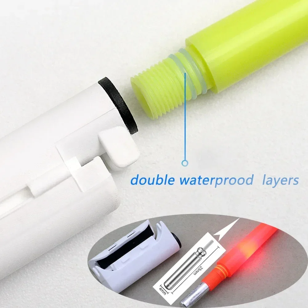釣り電子ロッドスティックフラッシュライト CR425 3.6V リチウム電池 LED リムーバブル USB 充電防水ナイトタックル発光
