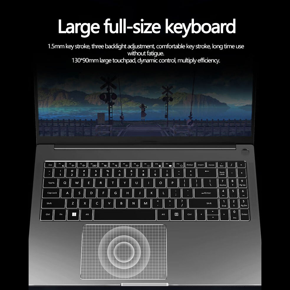 Portátil AMD R7-7840HS 16 pulgadas 32GB RAM 2TB SSD DDR5 Window11 Wifi6 5,1 GHz 8 núcleos 16 hilos retroiluminado Keyborad HD cámara ordenador
