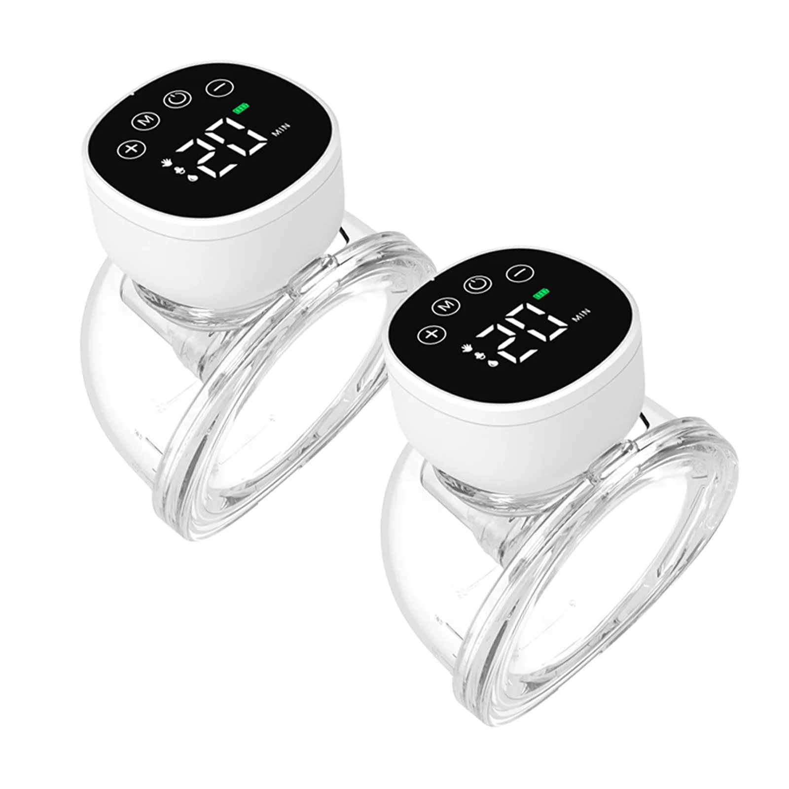 2 stuks draagbare borstkolf handsfree elektrische borstkolf stille onzichtbare borstkolf 3 modi 9 niveaus zuigkracht 180 ml capaciteit