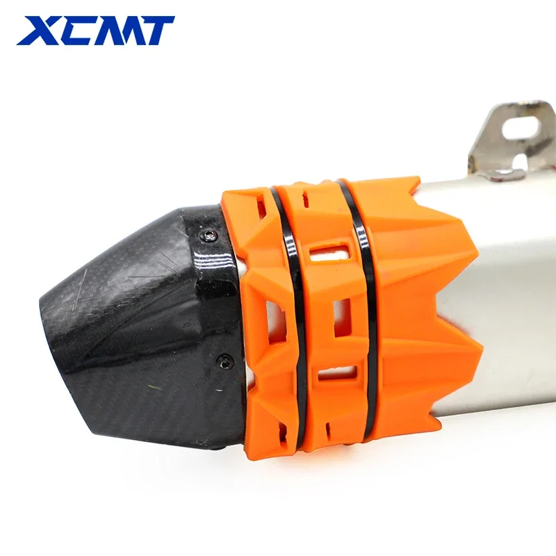 범용 배기 보호 커버 KTM SX EXC Motocross Dirt Pit Bike 용 오토바이 배기 머플러 소음기 보호대 가드