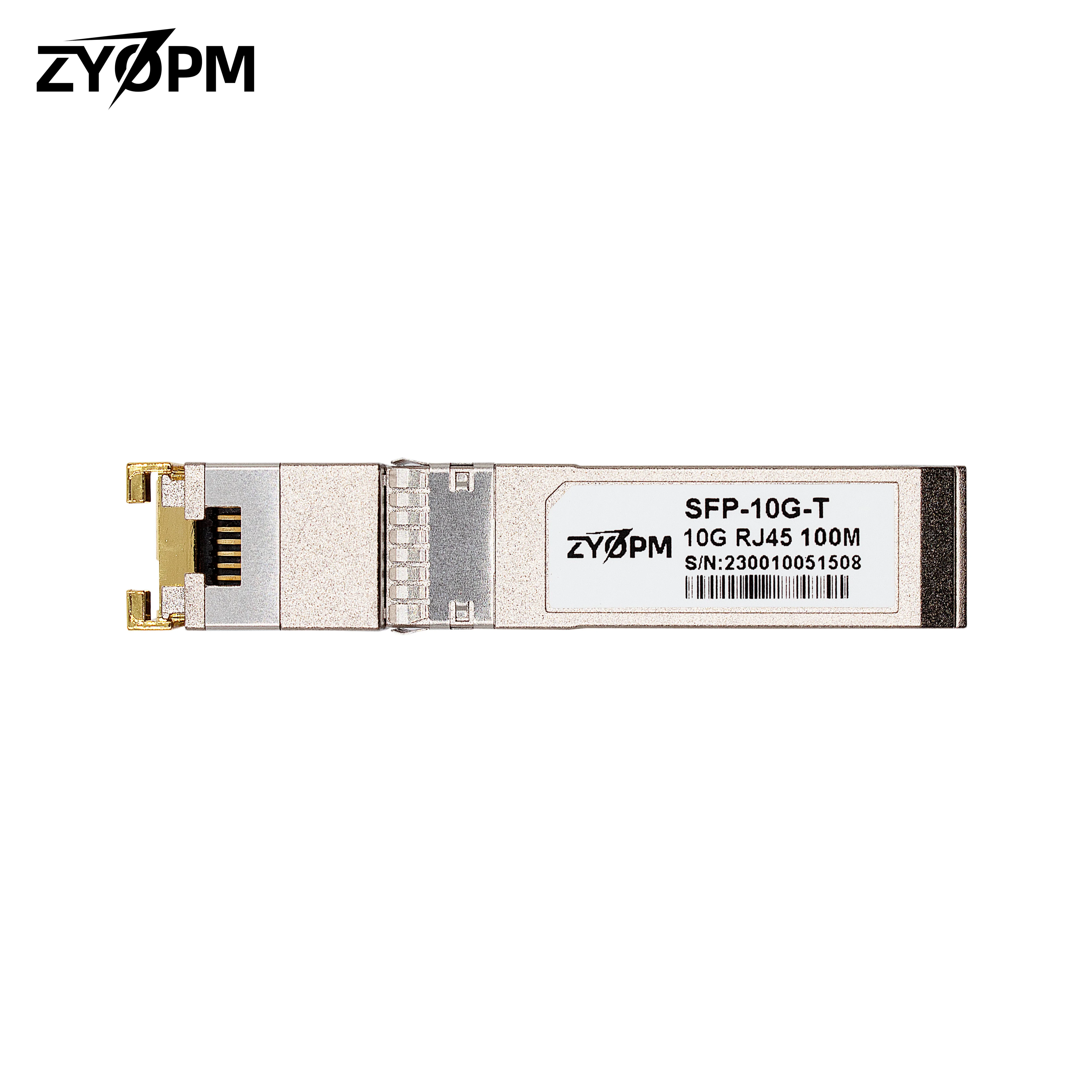 Приемопередатчик 10GBase-T 100 м SFP+, медный модуль 10G SFP+-RJ45, CAT6a/7, для чипа Cisco Mikrotik Ubiquiti Inter TP-LINK Broadcom