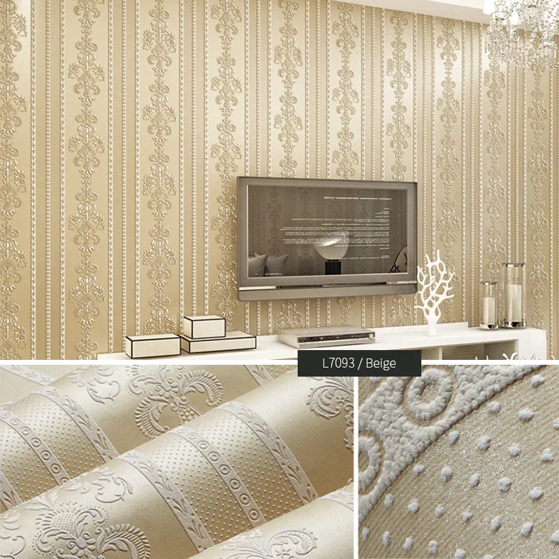 Papel tapiz de Raya Vertical de tela no tejida minimalista moderno, papel tapiz 3D para dormitorio, sala de estar, decoración del hogar