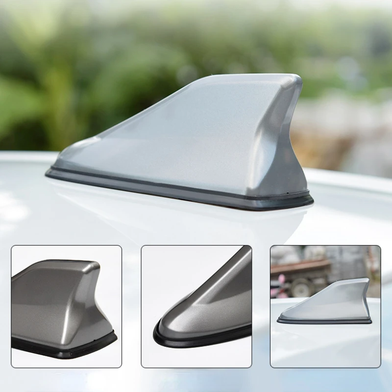 16 cm Universal Carbon Look Auto Dach Top Mount Shark Fin Antenne Antenne Topper Auto Radio AM FM Antenne signal Verstärker