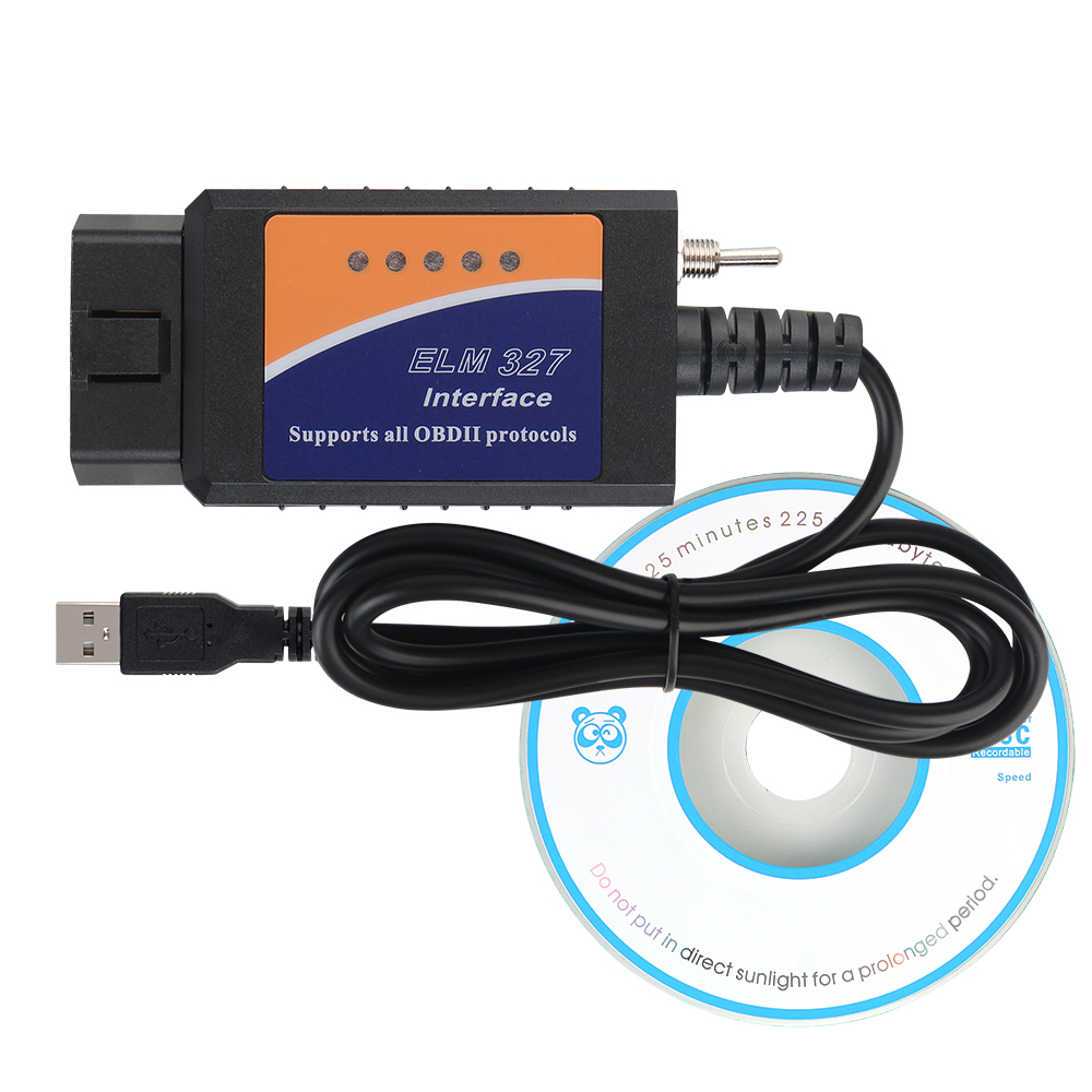 ELM327 USB v1.5 Cable de diagnóstico de coche obd2 SCANNER FORscan admite la mayoría de los protocolos OBDII HS-CAN y MS-CAN Chip PIC18F25K80
