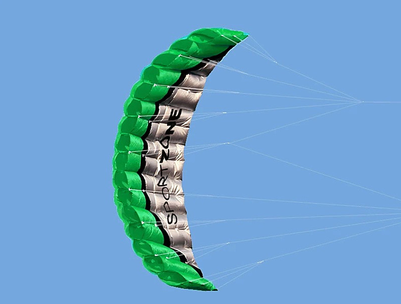 Miễn Phí Vận Chuyển 2.5M Đôi Dây Simili Đóng Thế Điện Diều Mềm Diều Parafoil Kitesurf Bay Ngoài Trời Vui Chơi Thể Thao