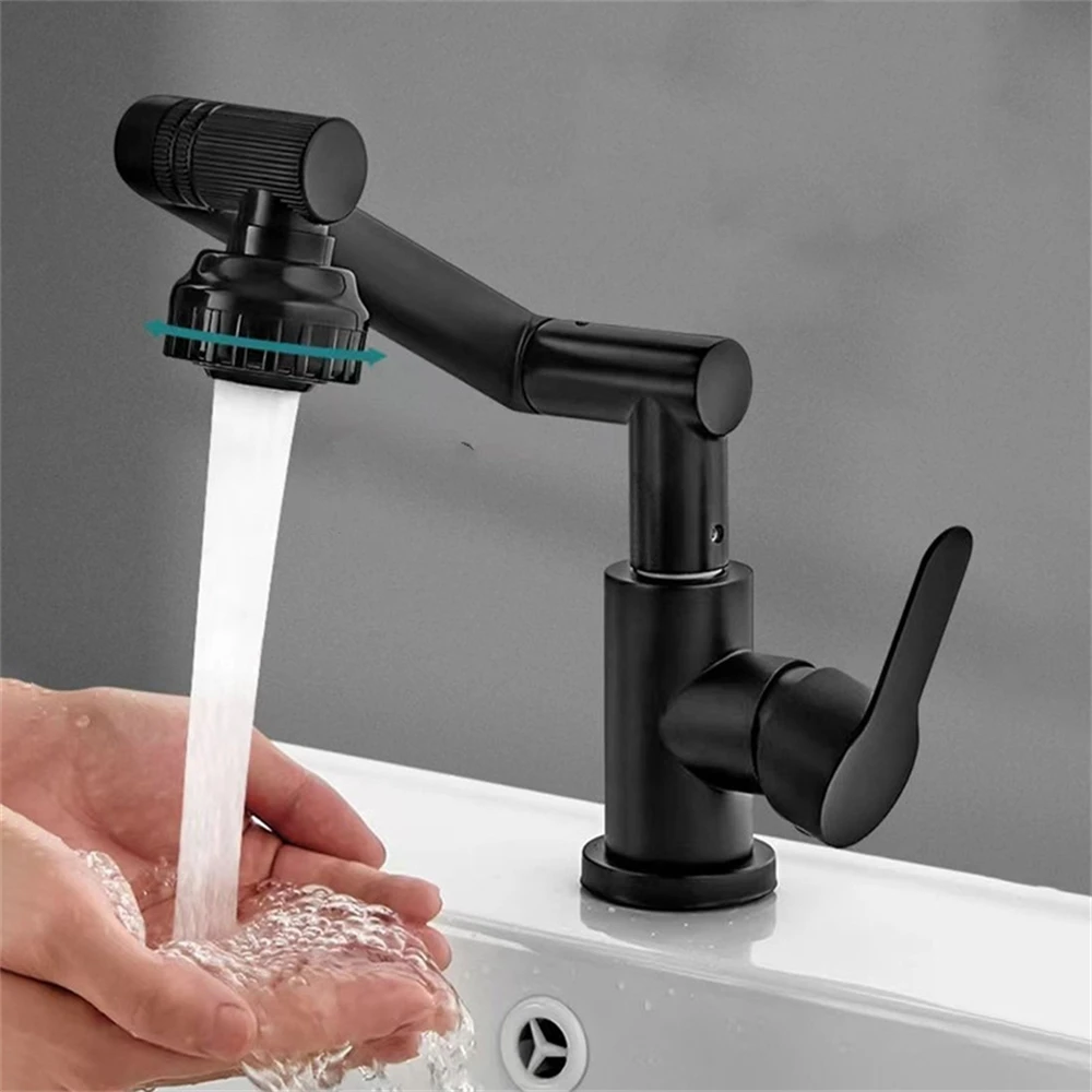 Grifo de brazo robótico giratorio Universal para uso en frío y caliente en el hogar, cocina, baño, lavabos, accesorios para grifo
