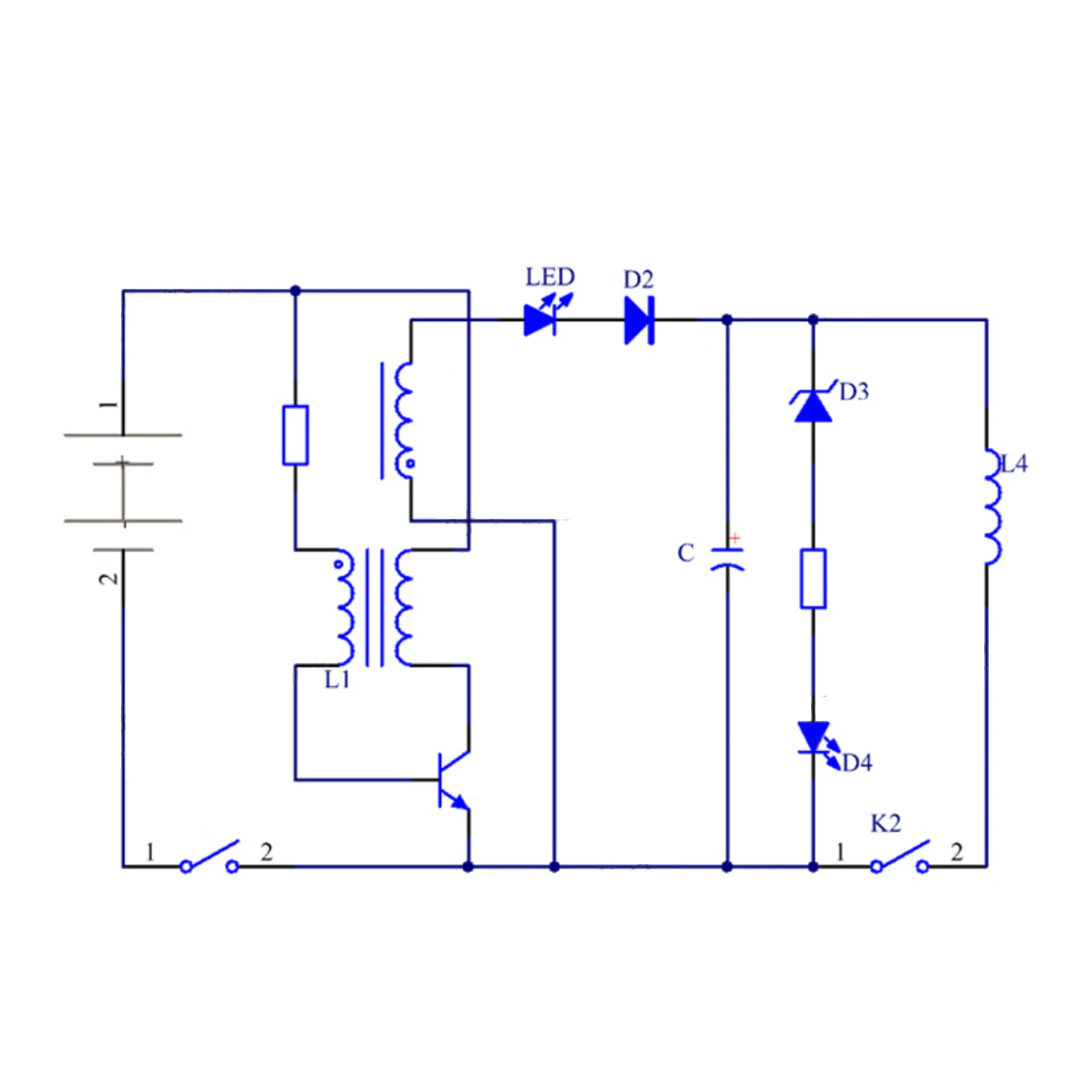 DIY Electronic Kit Soldering Electromagnetic Gun Fabrication Booster Module Circuit Electronic Components