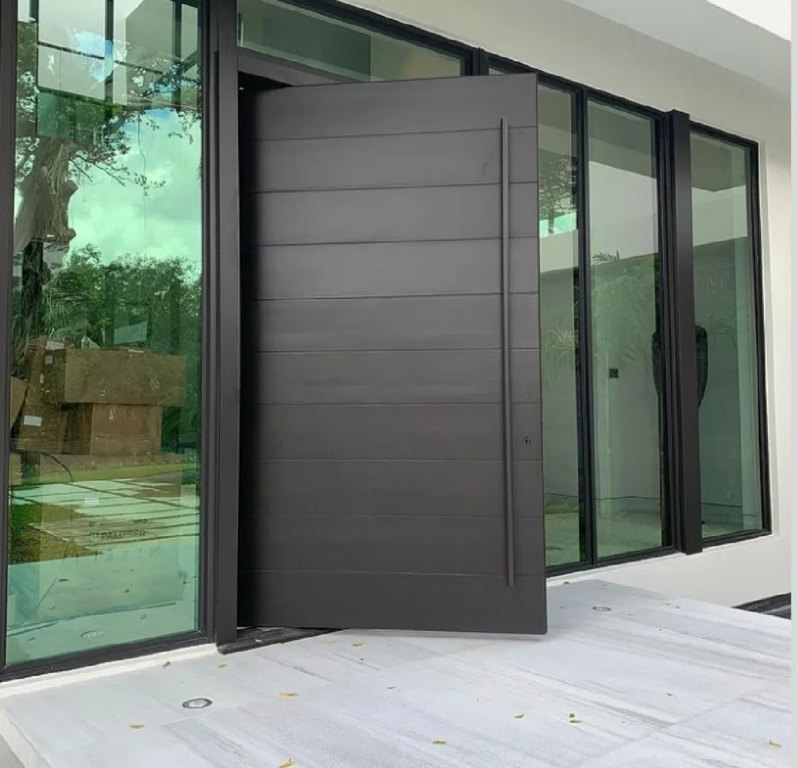 Außentür, Heimdekoration, hochsicheres Aluminium, drehbare Tür, Haupteinführung, Eingangstüren, neues Design, Vordertür für Wohngebäude