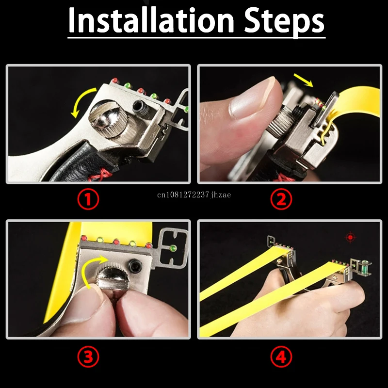 หนังสติ๊กเลเซอร์ยิงเร็วสลิงยิงล่าสัตว์กลางแจ้งและยิง tirachinas ศักยภาพสูงสำหรับหนังสติ๊ก