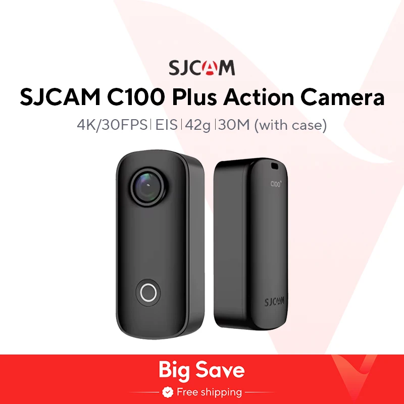 SJCAM C100 Plus Action Camera 4K 30M Waterproof 2.4G WiFi Action Sport action cam EIS bicycle helmet motorcycles