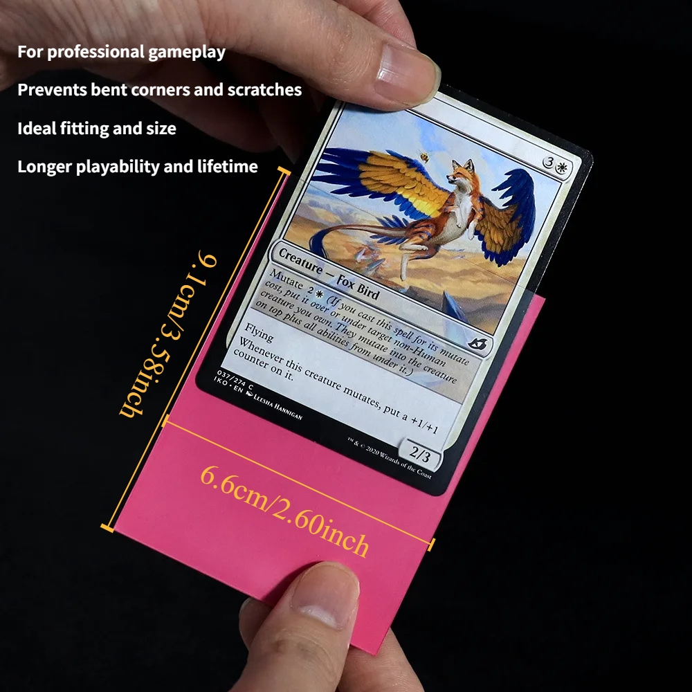 100 sztuk 66x91mm matowe standardowe rozmiary koszulki na karty TCG karty kolekcjonerskie Protector dla Tarot tarcza gry planszowe magiczna okładka PKM
