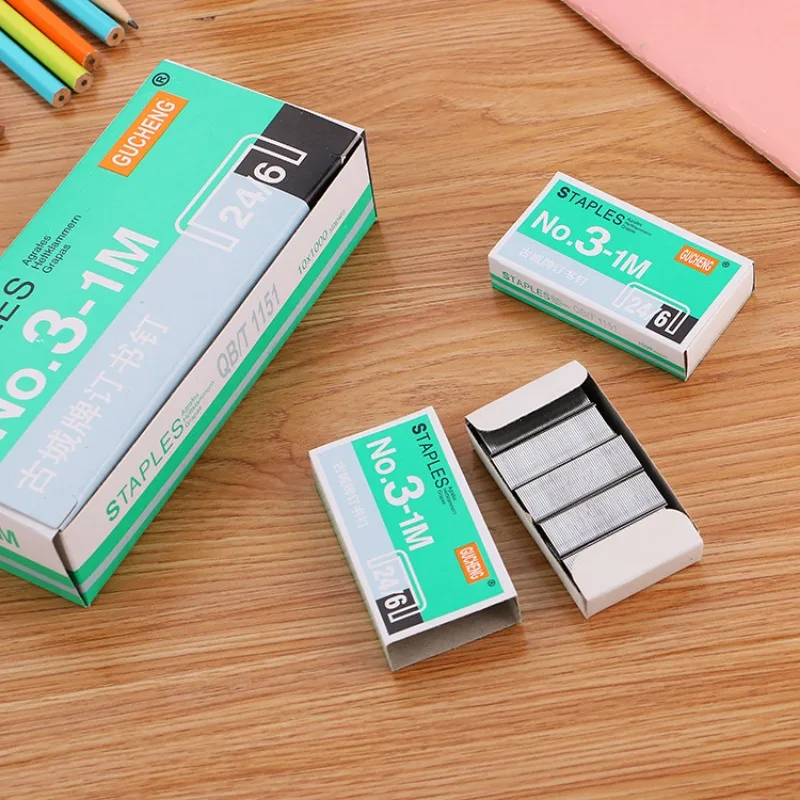 1000 ชิ้นชนิดบรรจุกล่องคุณภาพสูงเบอร์ 12 Staple Standard Model Office Binding Stitching Needle 24/6 Stapler หมุดเย็บกระดาษเฉพาะ