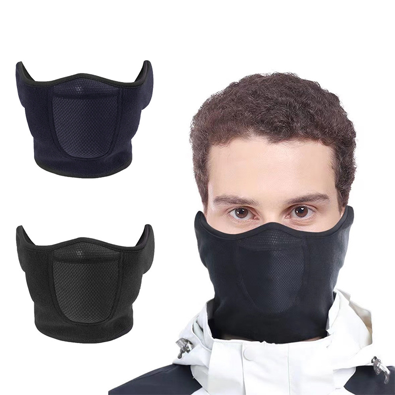 Warm masker Winter Winddicht Buiten Vissen Sport Hardlopen Fietsen Gezichtsbedekking Polar fleece Halfmasker Gehoorbescherming