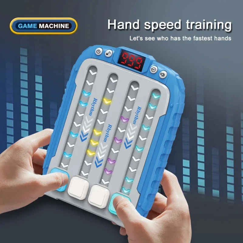 Machine de jeu de Puzzle de musique électronique, poches Montessori, jouet de voyage, illumine l'éducation, jeu de Table sensoriel à poussée rapide