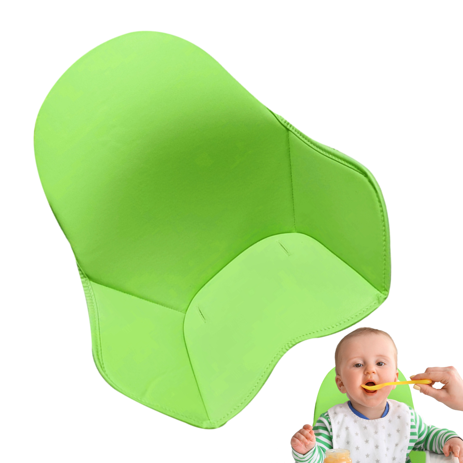 Baby High Chair Seat Cushion, Cadeira de jantar, PU Leather for High Chairs, Baby Dining Chairs
